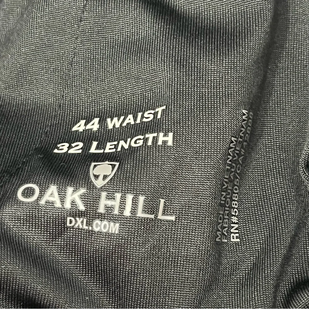 Oak Hill Tech Pant Black Golf Zippered Pockets Straight Business Casual 44x32‎